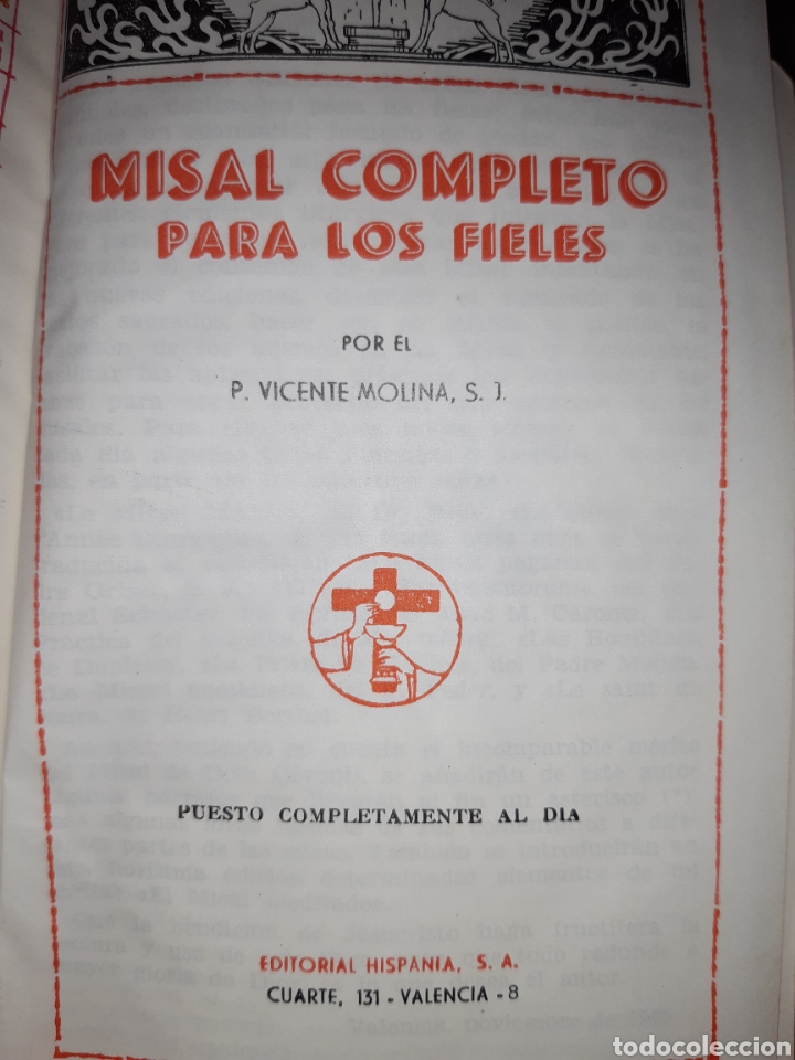 Libros: MISAL COMPLETO V MOLINA - Foto 6