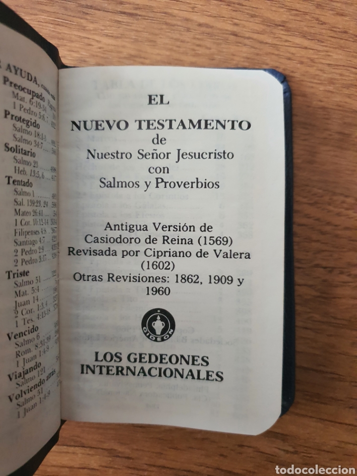 Libros: Nuevo Testamento ; Salmos ; Proverbios . - Foto 2
