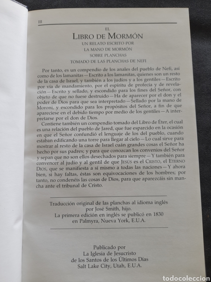 Libros: El libro del morm&oacute;n. Otro testamento de Jesucristo - Foto 2