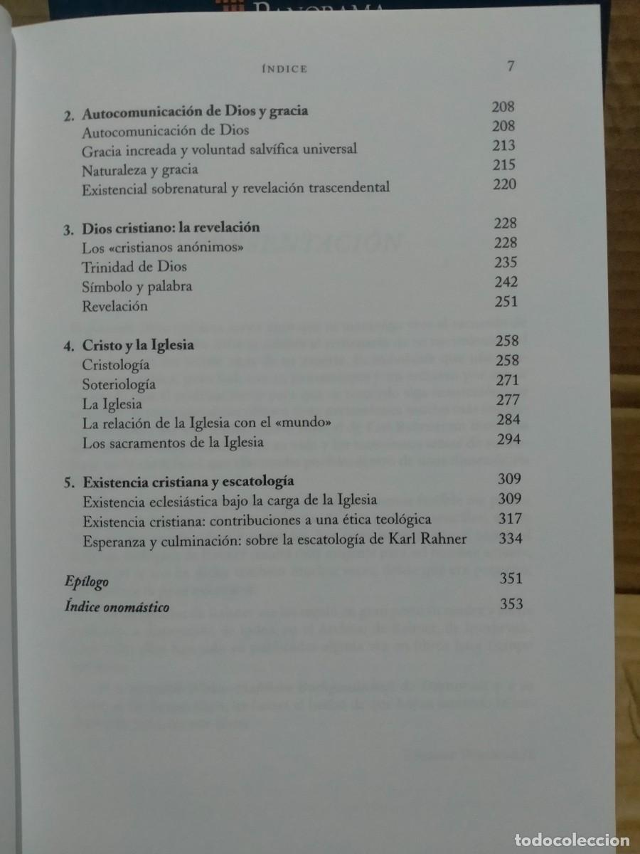 Libros: HERBERT VORGRIMLER. KARL RAHNER .SAL TERRAE - Foto 4
