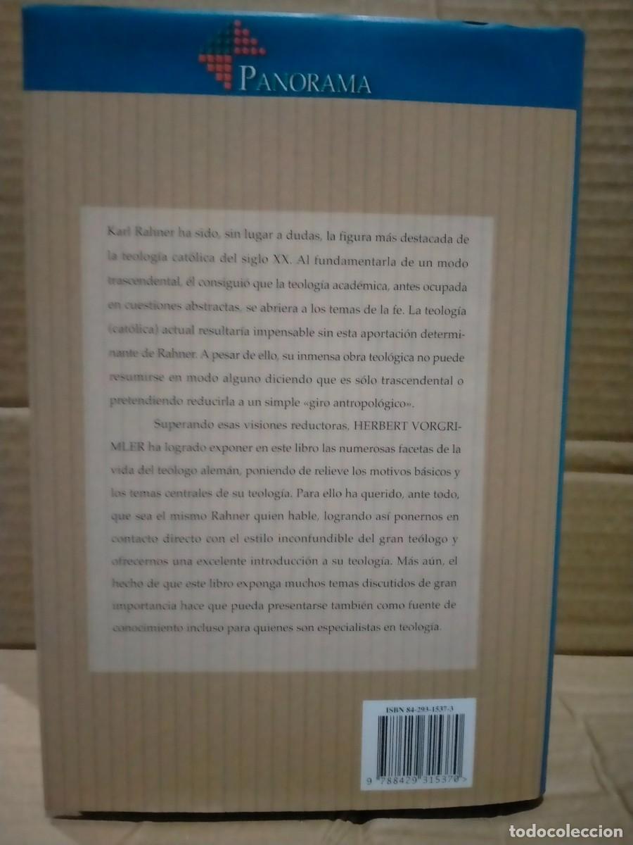 Libros: HERBERT VORGRIMLER. KARL RAHNER .SAL TERRAE - Foto 5