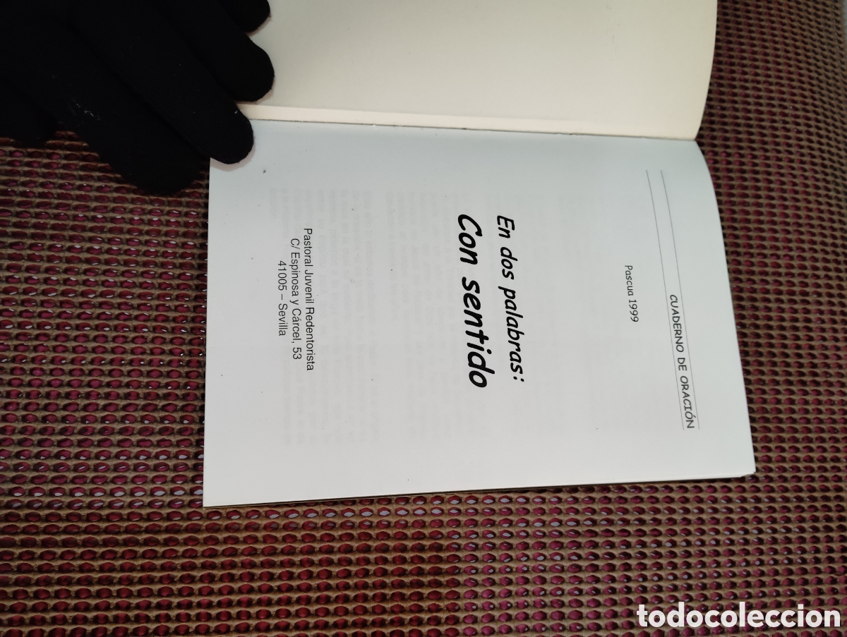 Libros: Cuaderno de oraci&oacute;n. A&ntilde;o 1999. - Foto 3