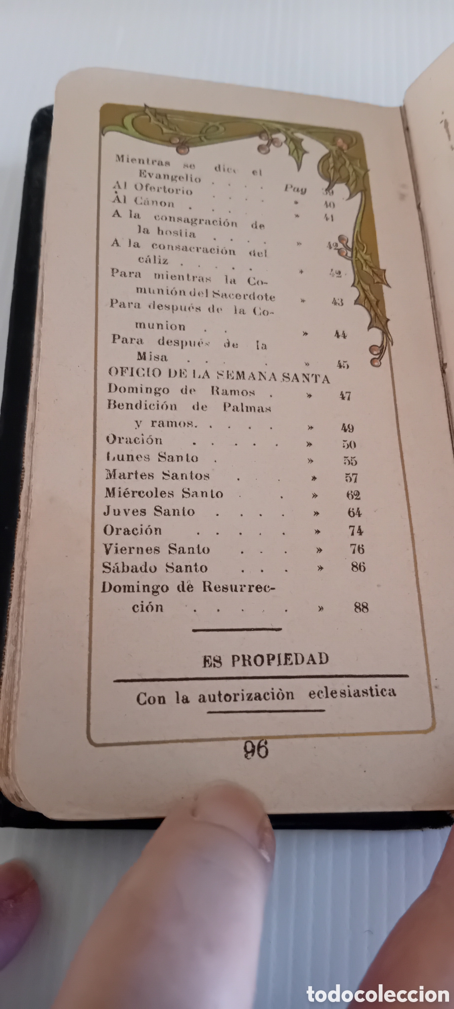 Libros: DEVOCIONARIO ANTIGUO TAPA CUERO - Foto 9