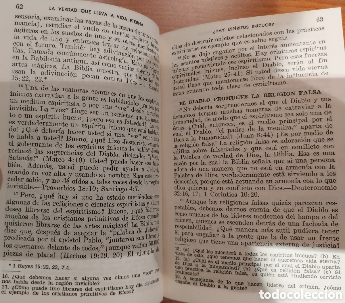 Libros: 1968-Libro religioso &rdquo;La Verdad que lleva a Vida Eterna&rdquo; - Foto 8