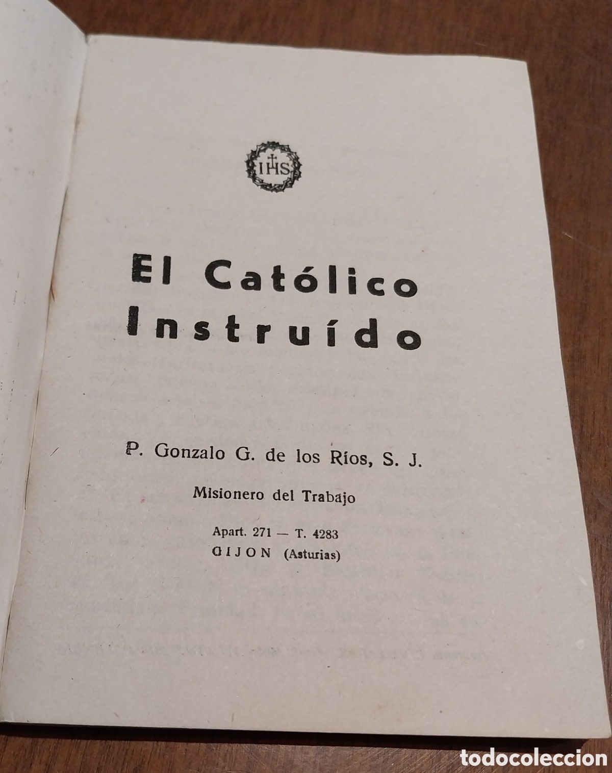 Libros: Libro antiguo &rdquo;El Cat&oacute;lico Instruido&rdquo; - Foto 3