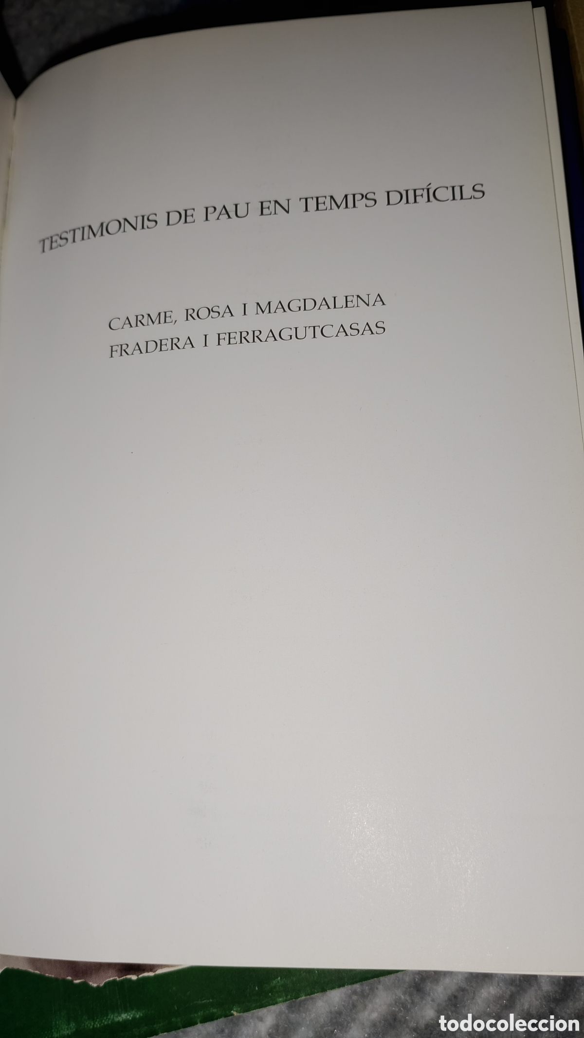 Libros: Libro testimonis de Pau en temps dificils - Foto 2