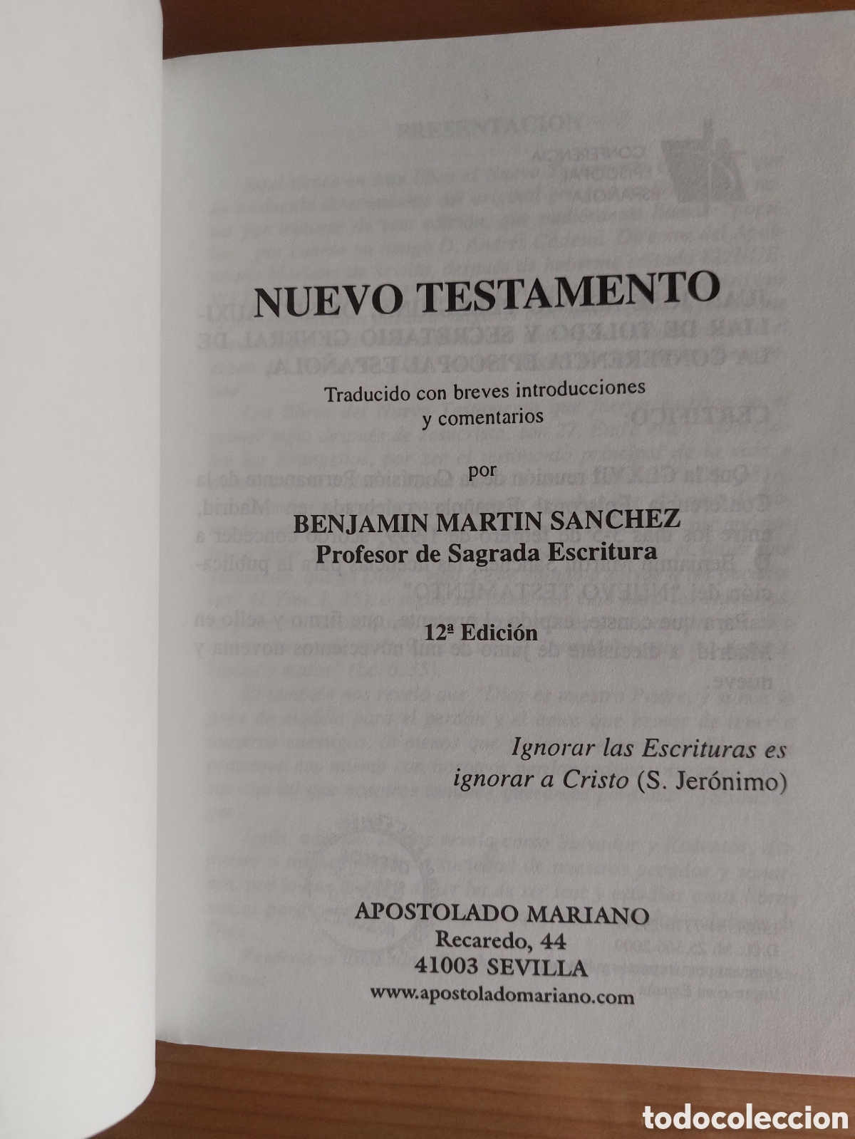 Libros: Nuevo Testamento. Mart&iacute;n S&aacute;nchez - Foto 2