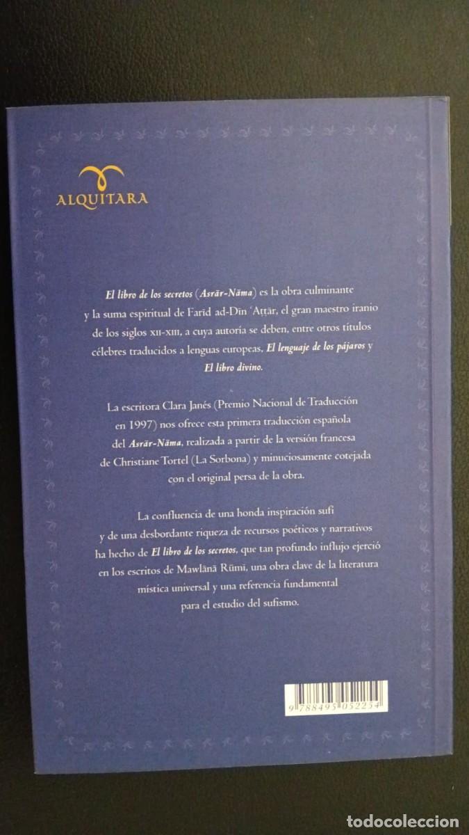 Libros: FARID AD-DIN ATTAR &ndash; EL LIBRO DE LOS SECRETOS - Foto 2