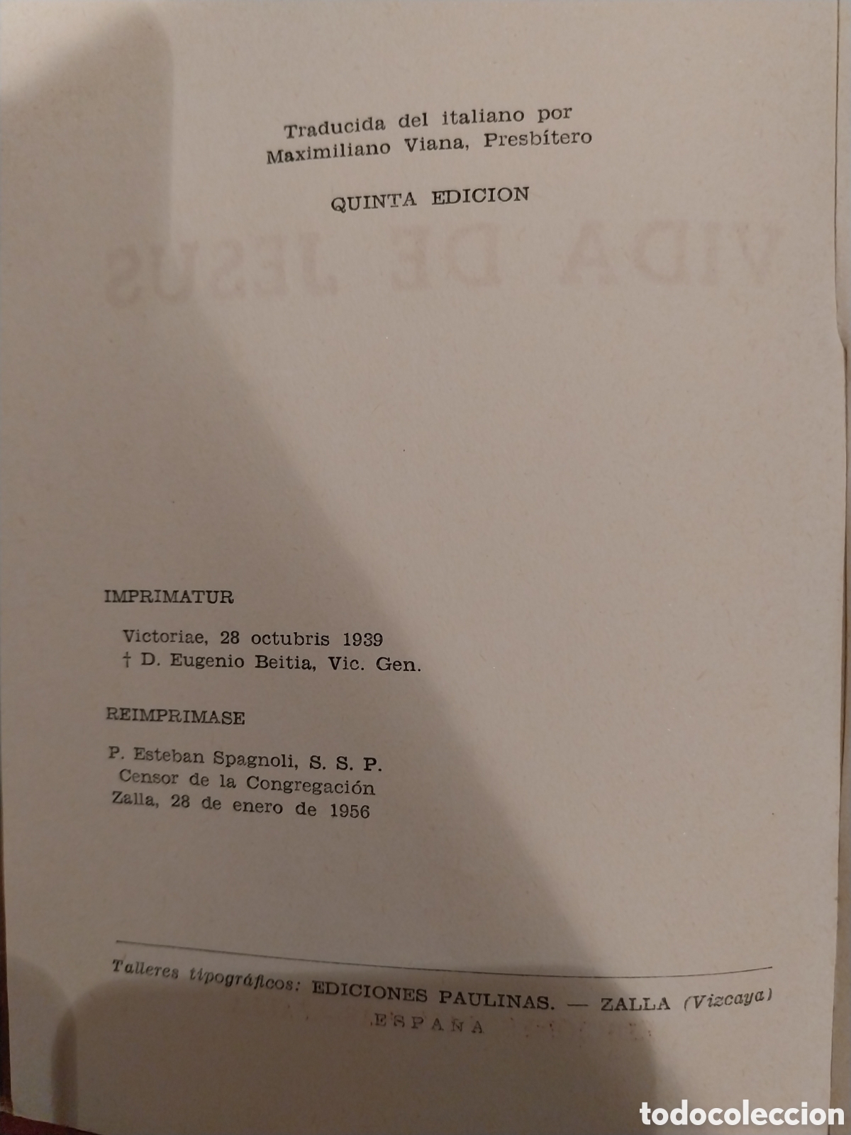 Libros: Libro 1939 &rdquo;La Vida de Jesus&rdquo; - Foto 5