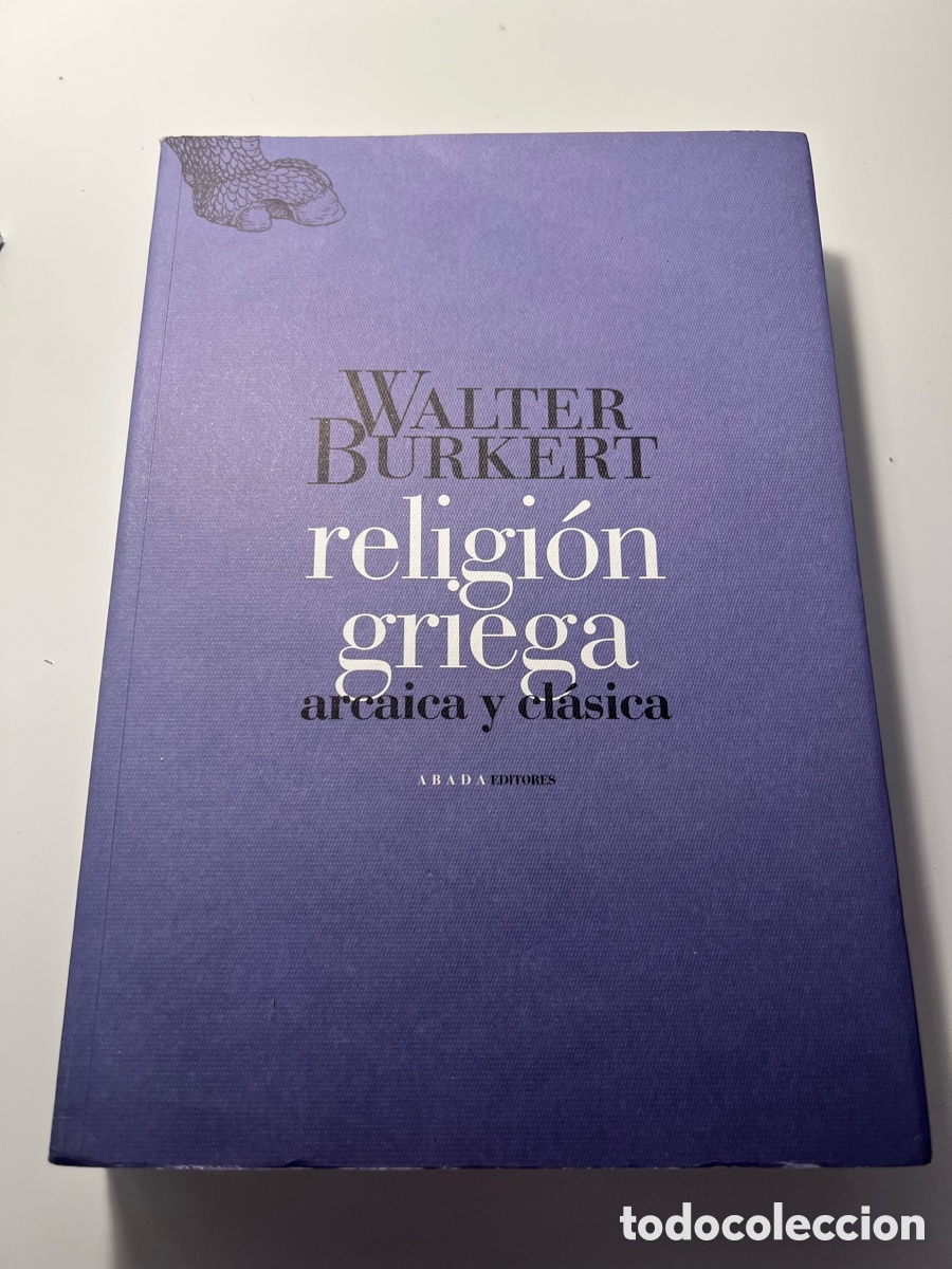 Libros: Religi&oacute;n griega arcaica y cl&aacute;sica - Walter Burkert