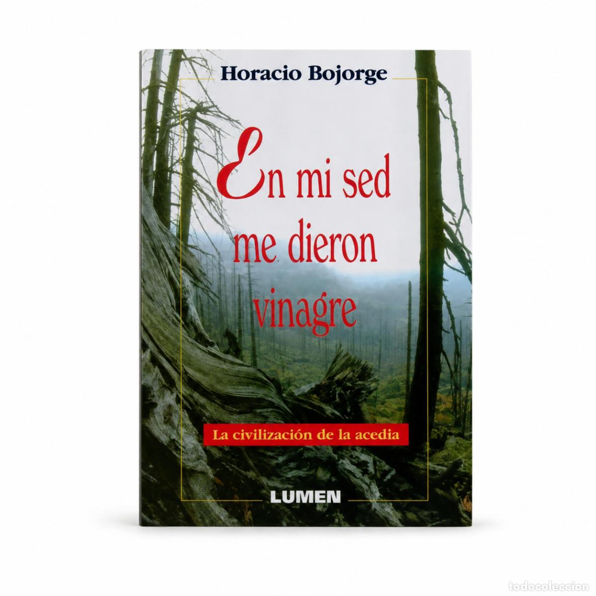 Libros: HORACIO BOJORGE &ndash; EN MI SED ME DIERON VINAGRE. LA CIVILIZACI&Oacute;N DE LA ACEDIA &ndash; REGINA COELI LM