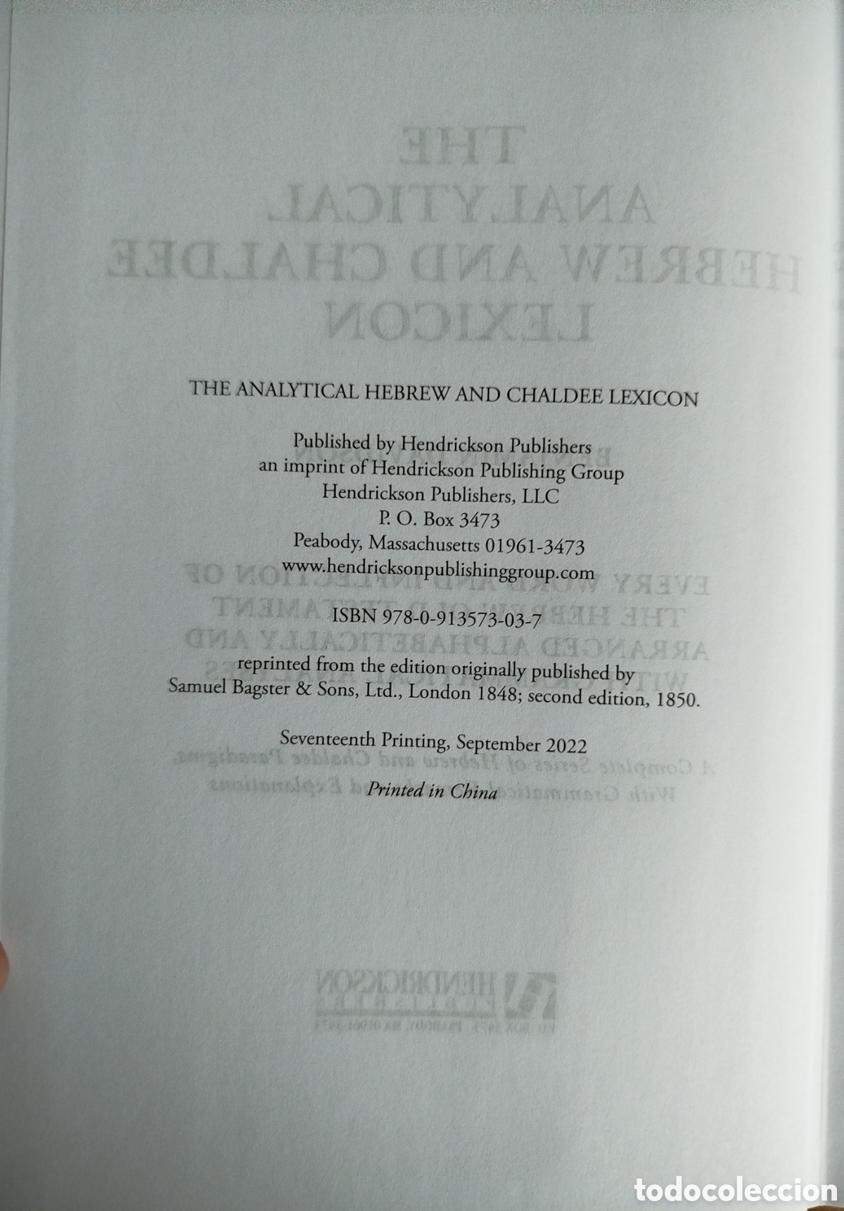 Libros: The analytical hebrew and chaldee lexicon - Foto 4