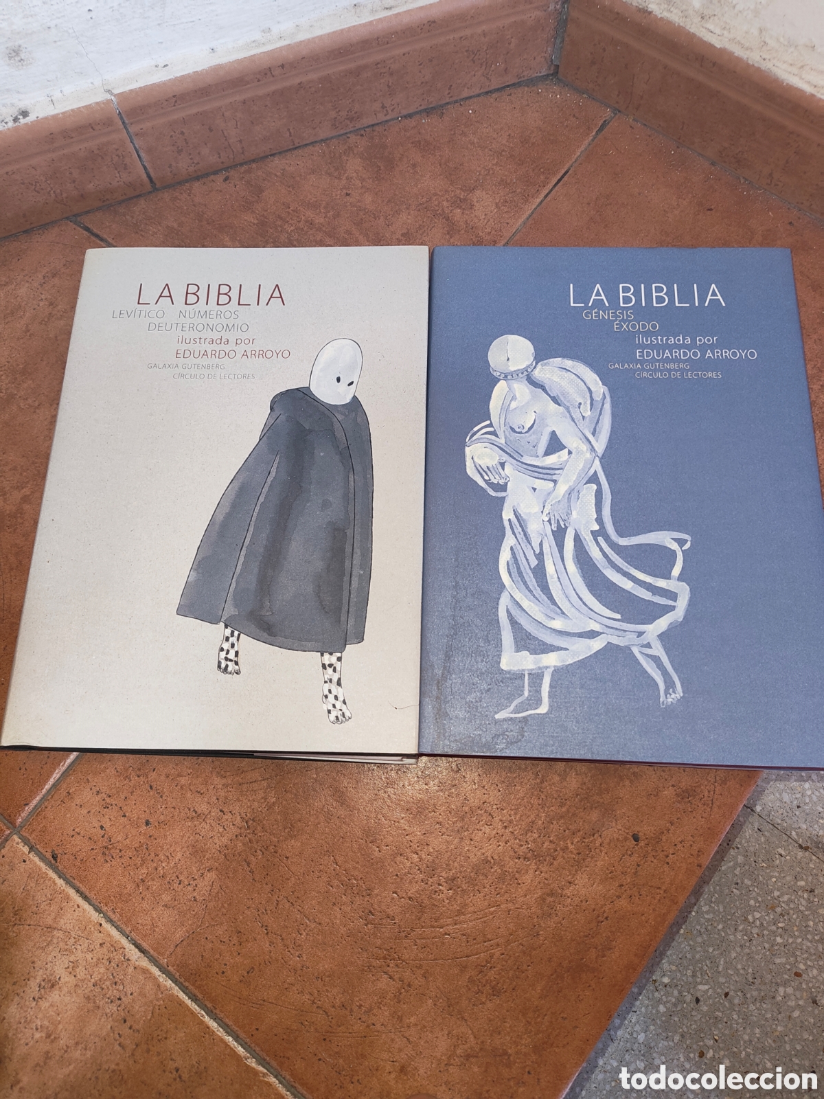 B&uuml;cher: Cofre Lujo LA BIBLIA Ilustrada por Eduardo Arroyo (2 Tomos Gran Formato) Galaxia Gutenberg