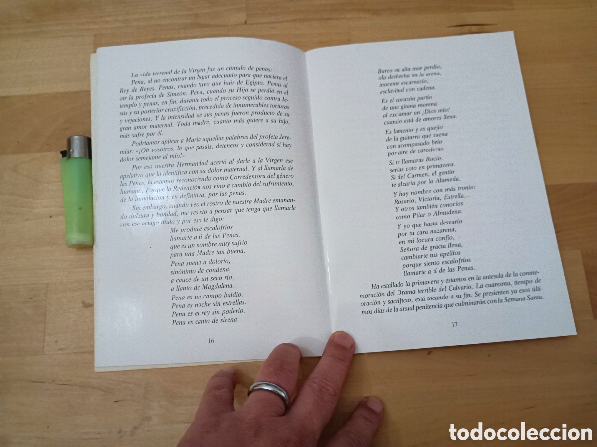 Libros: PREG&Oacute;N DE LA STMA. VIRGEN DE LAS PENAS 1992 - Foto 2