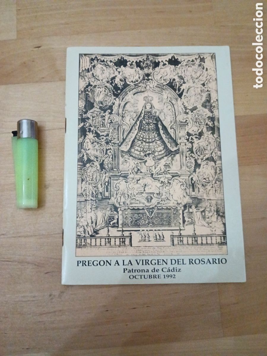 Libros: PREG&Oacute;N A LA VIRGEN DEL ROSARIO - PATRONA DE C&Aacute;DIZ 1992