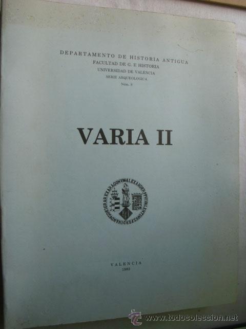 Libros de segunda mano: VARIA II. 1983 - Foto 1