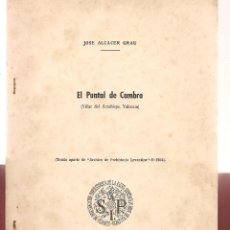 Libros de segunda mano: ARQUEOLOGIA EL PUNTAL DE CAMBRA VILLAR DEL ARZOBISPO, VALENCIA ...NNNI. Lote 58359297