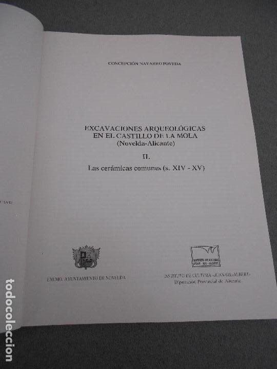 Libros de segunda mano: EXCAVACIONES ARQUEOLOGICAS EN EL CASTILLO DE LA MOLA. LAS CERAMICAS COMUNES. - Foto 2