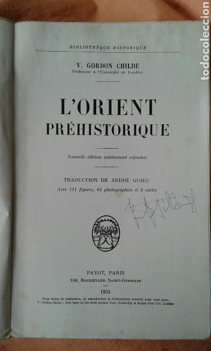 Libros de segunda mano: Lorient prehistorique, V. Gordon Childe - Foto 2