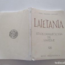 Libros de segunda mano: VV. AA. LAIETANIA. ESTUDIS D’ARQUEOLOGÍA DEL MARESME. RM87116