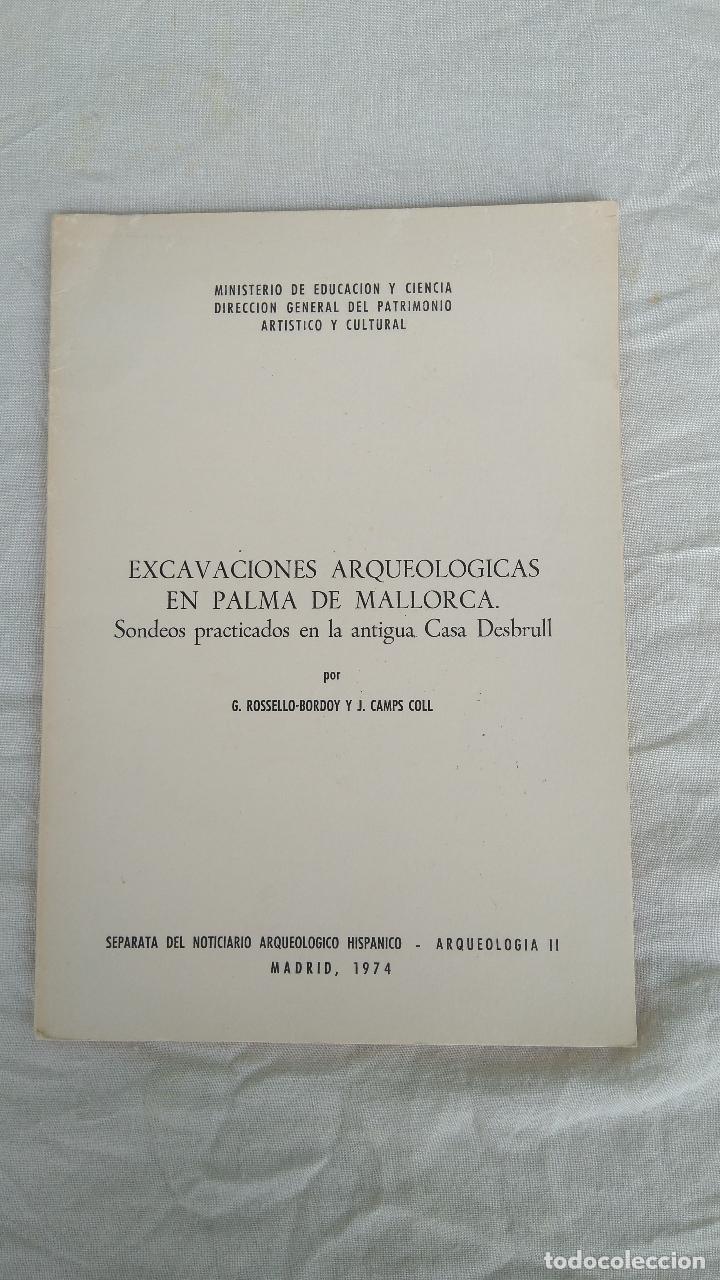 Libros de segunda mano: Excavaciones arqueol&oacute;gicas en Palma de Mallorca - Foto 1