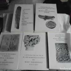 Libros de segunda mano: CINCO CATALOGOS DEL MUSEO ARQUEOLOGICO DE OVIEDO.ETNOGRAFIA,EDADES DE LOS METALES,PRERROMANICO,HERAL