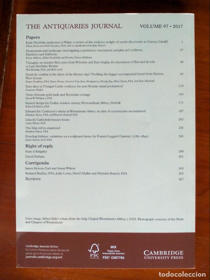 Libros de segunda mano: THE ANTIQUARIES JOURNAL - Foto 2