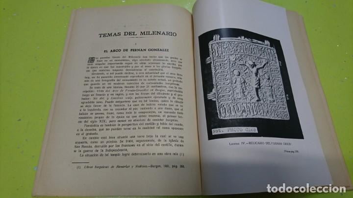 Libros de segunda mano: BOLETÍN BURGOS, MILENARIO DE CASTILLA, NÚMERO EXTRAORDINARIO, 1943 - Foto 6 - 160660390