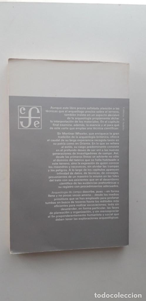 Libros de segunda mano: ARQUEOLOG&Iacute;A DE CAMPO - M. WHEELER - Foto 3