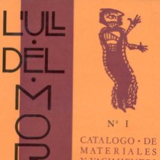Libros de segunda mano: L'ULL DEL MORO Nº 1 FEDERICO RUBIO GOMIS. ALCOY. Lote 240094030