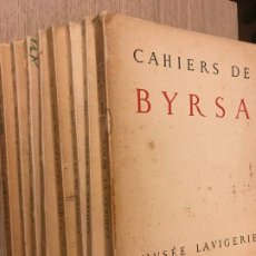 Libros de segunda mano: CAHIERS DE BYRSA MUSEE LAVIGERIE 8 TOMOS 1950 - 1958 CARTAGO. Lote 189602341