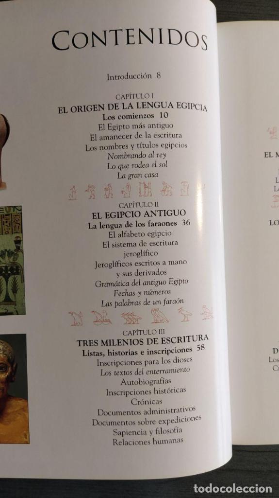 Libros de segunda mano: LOS JEROGLIFICOS DEL ANTIGUO EGIPTO. AIDAN DODSON. LIBSA - Foto 10