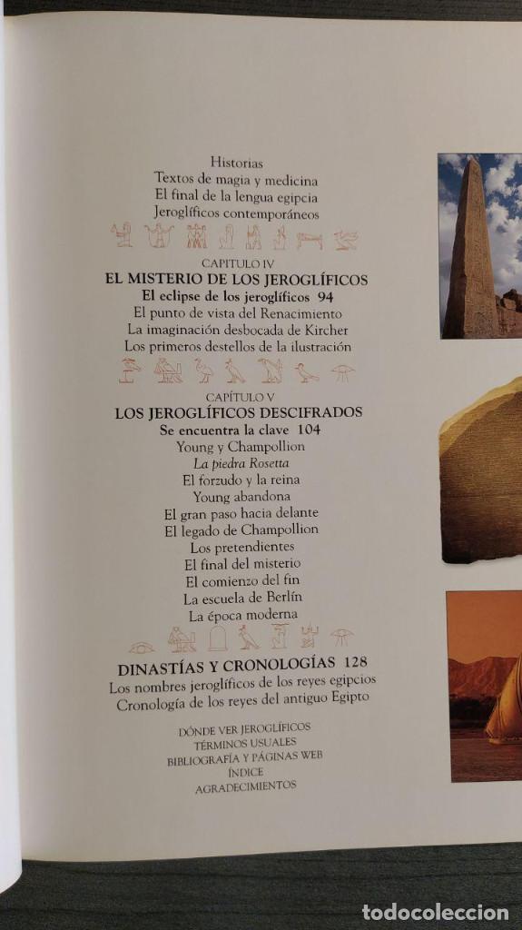 Libros de segunda mano: LOS JEROGLIFICOS DEL ANTIGUO EGIPTO. AIDAN DODSON. LIBSA - Foto 12