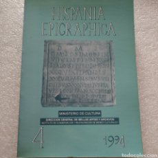 Libros de segunda mano: HISPANIA EPIGRAPHICA. TOMO 4. 1994. Lote 199997046