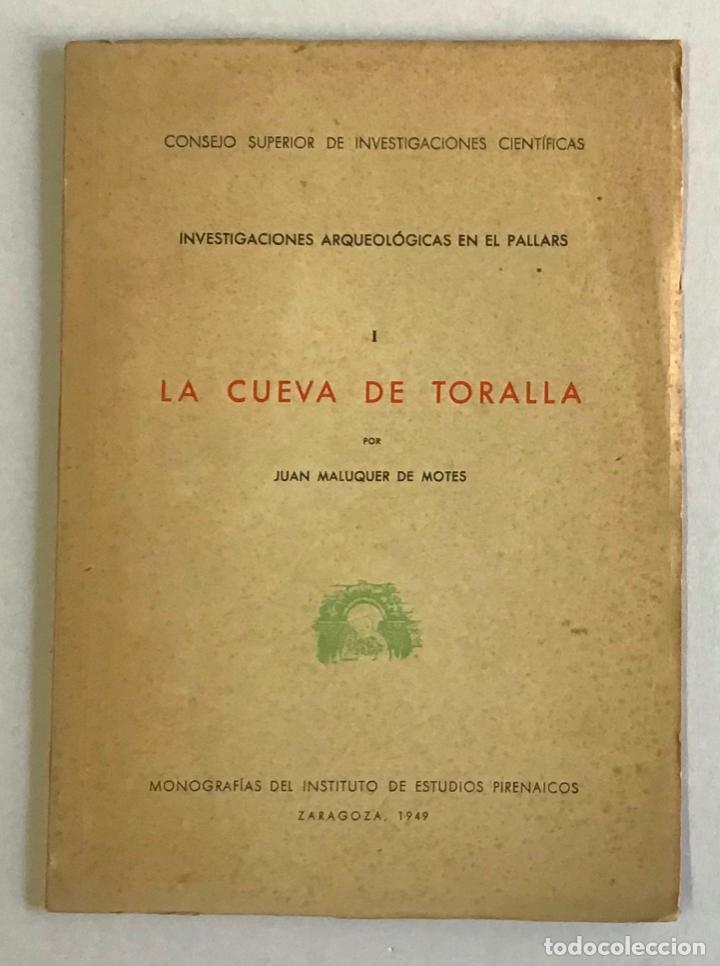 Libros de segunda mano: LA CUEVA DE TORALLA. - MALUQUER DE MOTES, Juan. - Foto 1