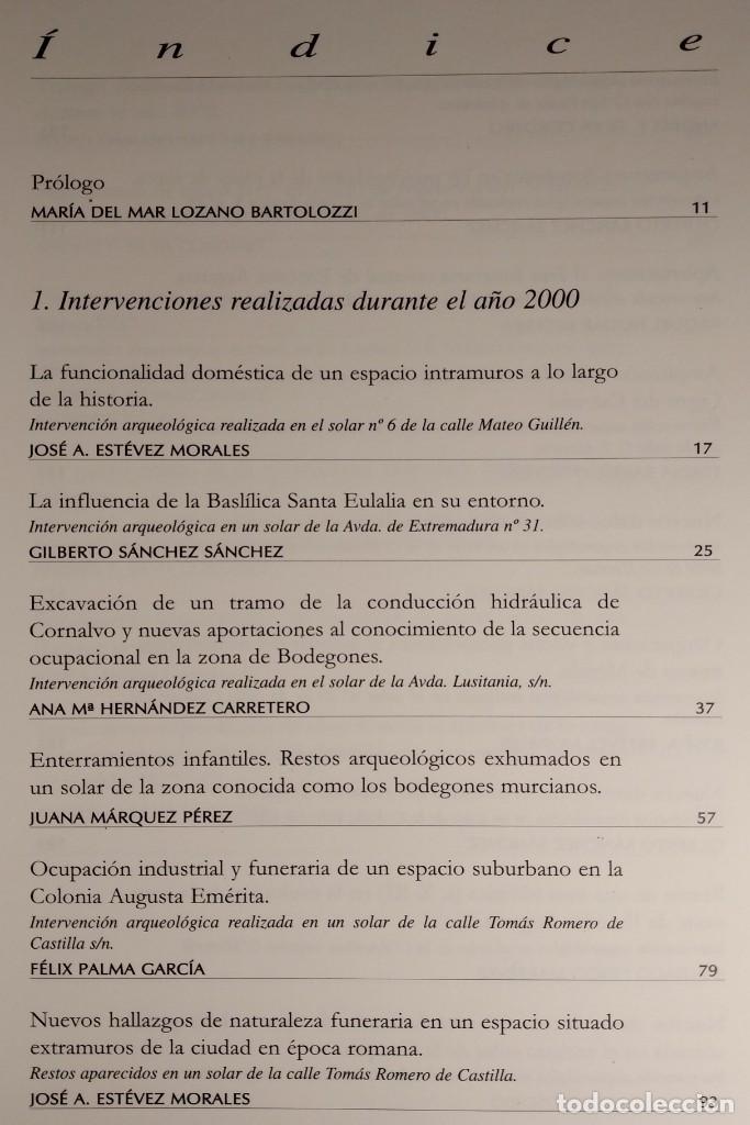 Libros de segunda mano: LIBRO. MERIDA EXCAVACIONES ARQUEOLOGICAS, 2000. MEMORIA 6. - Foto 8