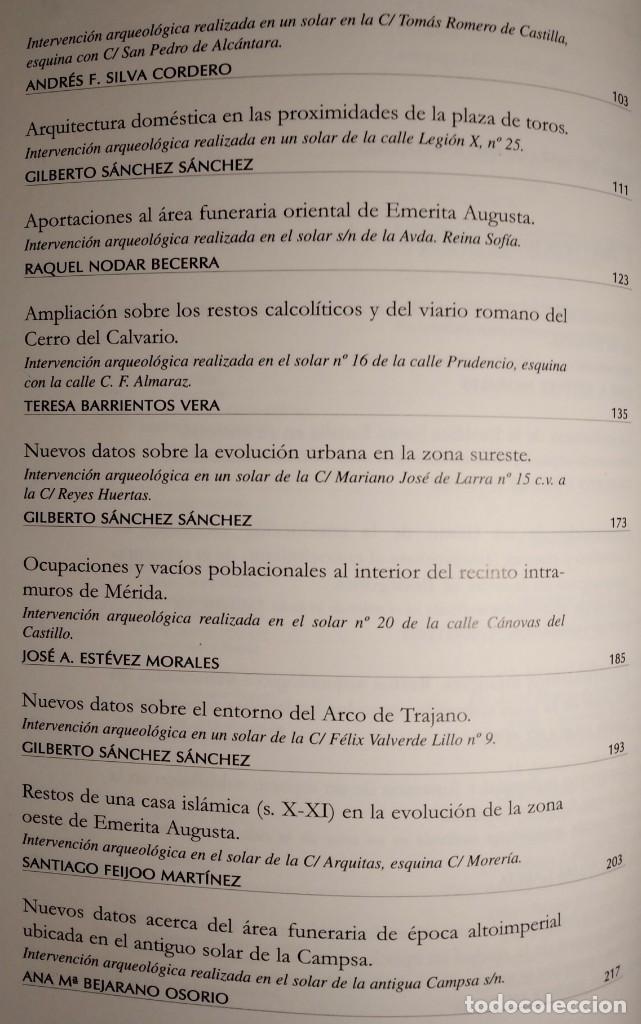Libros de segunda mano: LIBRO. MERIDA EXCAVACIONES ARQUEOLOGICAS, 2000. MEMORIA 6. - Foto 9