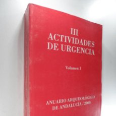 Libros de segunda mano: ANUARIO ARQUEOLÓGICO ANDALUCÍA 2000 INSTITUTO ANDALUZ DEL PATRIMONIO HISTÓRICO. Lote 265412964