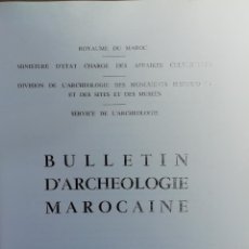 Libros de segunda mano: BULLETIN D ARCHÉOLOGIE MAROCAINE. TOME IX - 1973-1975
