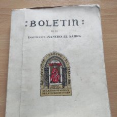 Libros de segunda mano: BOLETÍN DE LA INSTITUCIÓN SANCHO EL SABIO TOMO IX 1965 182P+DESPLEGABLES+LAMINAS 24X18. Lote 302578948