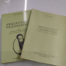 Libros de segunda mano: ARQUEOLOGÍA VALLISOLETANA 2 VOLS LA TIERRA DE CAMPOS EL SUR DEL DUERO / TOROZOS PISUERGA T. MAÑANES. Lote 314610833