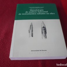 Libros de segunda mano: METODOLOGIA DE ANALISIS FUNCIONAL DE INSTRUMENTOS TALLADOS EN SILEX ( URQUIJO ) ¡COMO NUEVO! 1994