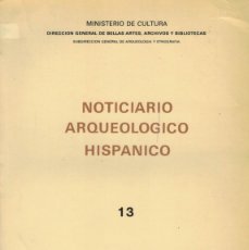 Libros de segunda mano: NOTICIARIO ARQUEOLÓGICO HISPÁNICO 13. / SUBDIRECCIÓN GENERAL DE ARQUEOLOGÍA Y ETNOGRAFÍA 1982. Lote 364037431