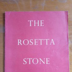 Libros de segunda mano: THE ROSETTA STONE. 1968. LA PIEDRA ROSETA, EN INGLÉS. Lote 387409719