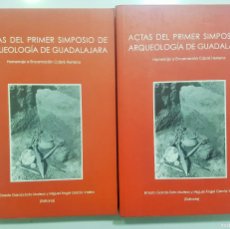 Libros de segunda mano: ACTAS DEL PRIMER SIMPOSIO DE ARQUEOLOGIA DE GUADALAJARA. 2 VOL. HOMENAJE ENCARNACIÓN CABRÉ HERREROS. Lote 393206524