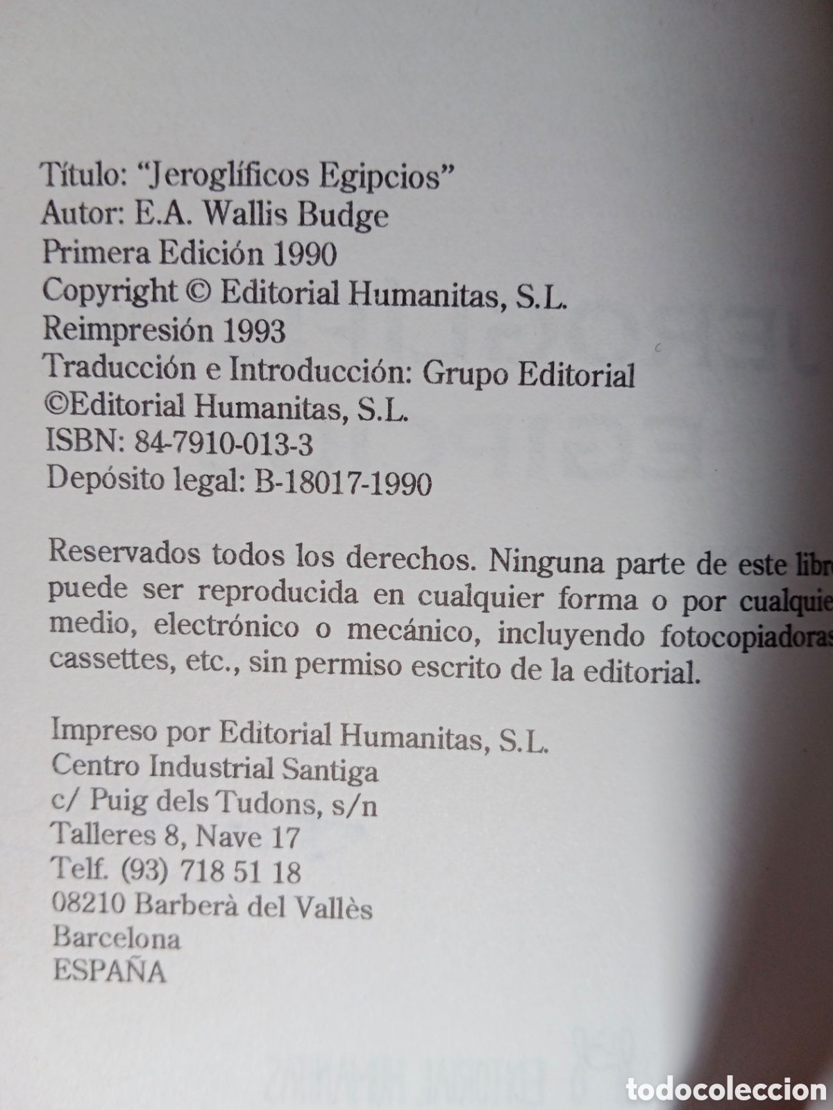 Libros de segunda mano: JEROGL&Iacute;FICOS EGIPCIOS , WALLIS BUDGE - Foto 9