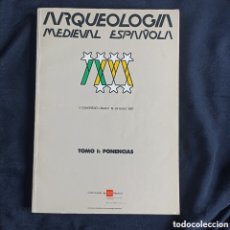 Libros de segunda mano: ARQUEOLOGÍA MEDIEVAL ESPAÑOLA. TOMO I: PONENCIAS. II CONGRESO, MADRID, 19-24 ENERO 1987.