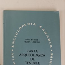 Libros de segunda mano: CARTA ARQUEOLÓGICA DE TENERIFE. ENCICLOPEDIA CANARIA 1973. 020823