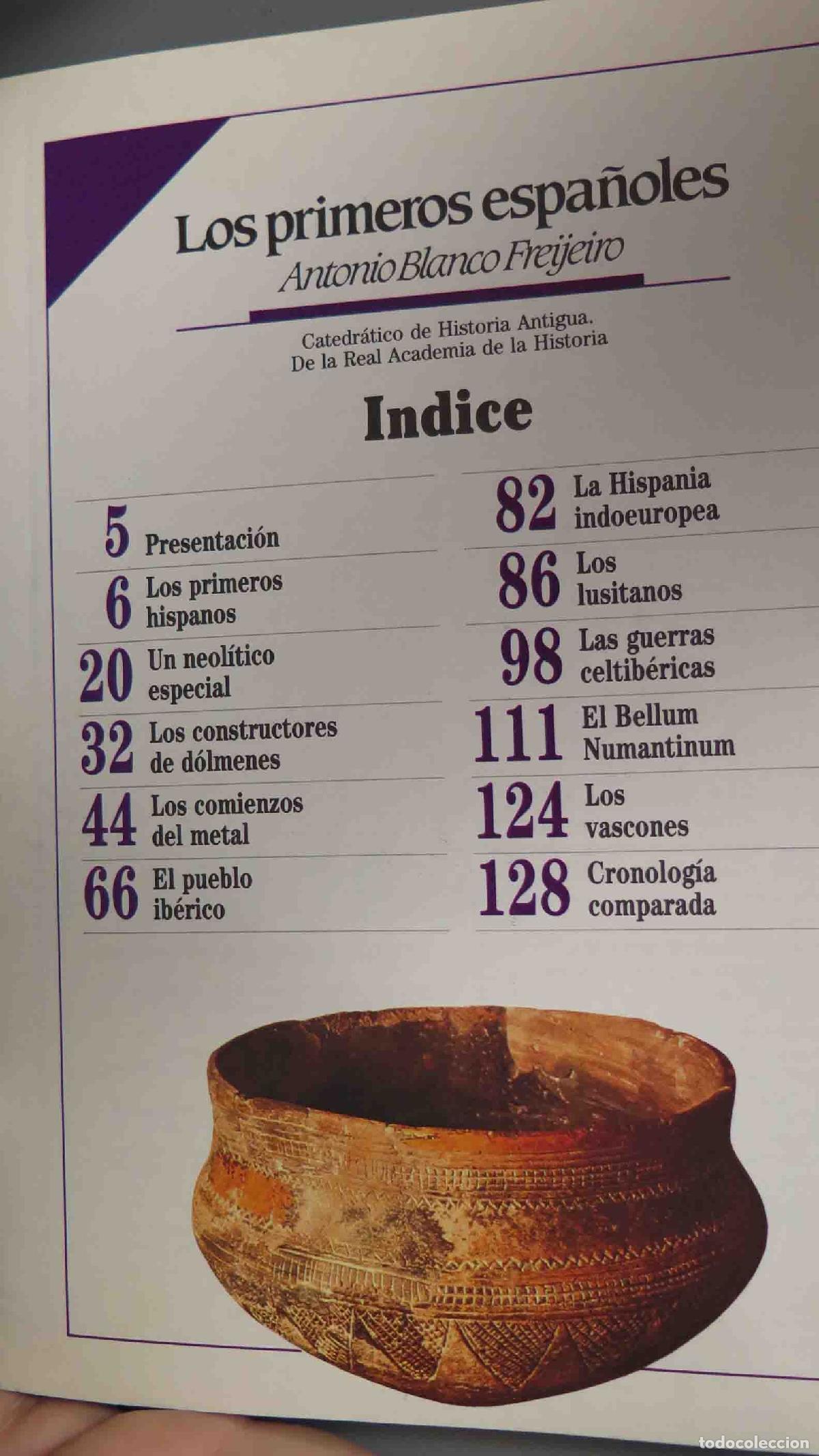 Libros de segunda mano: LOS PRIMEROS ESPA&Ntilde;OLES. FREIJEIRO - Foto 2