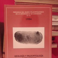 Libros de segunda mano: MEMORIAS DEL MUSEO PALEONTOLOGÍCO DE LA UNIVERSIDAD DE ZARAGOZA • N.°6 • GEOLOGÍA Y PALEONTOLOGÍA